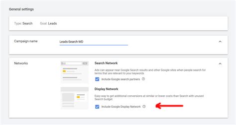 search network campaign  display expansion  google ads
