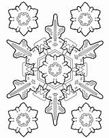 Coloring Snowflake Pages Adults Printable Print Getdrawings sketch template