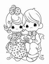 Precious Moments Coloring Pages Baby Girl Wedding Nativity Boy Halloween Adult Adults Printable Print Color Book Christmas Christian Little Family sketch template