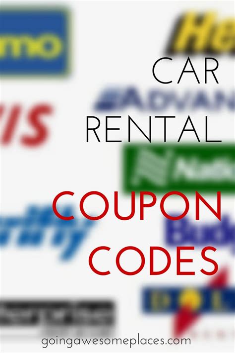 car rental coupon codes  save  lots  money  travelling