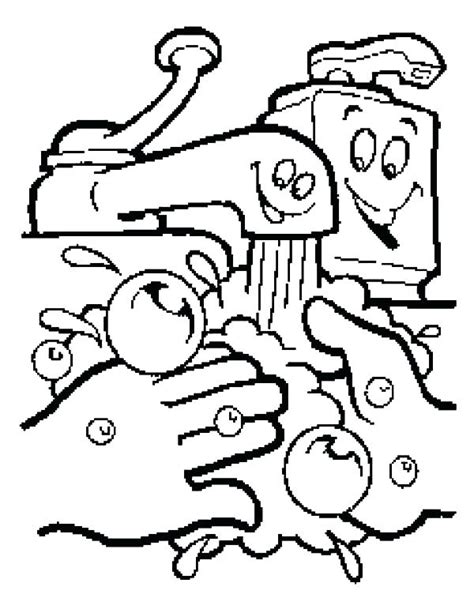 washing coloring page images