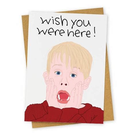 Wish You Were Here Greeting Card Funny Holiday Cards Popsugar