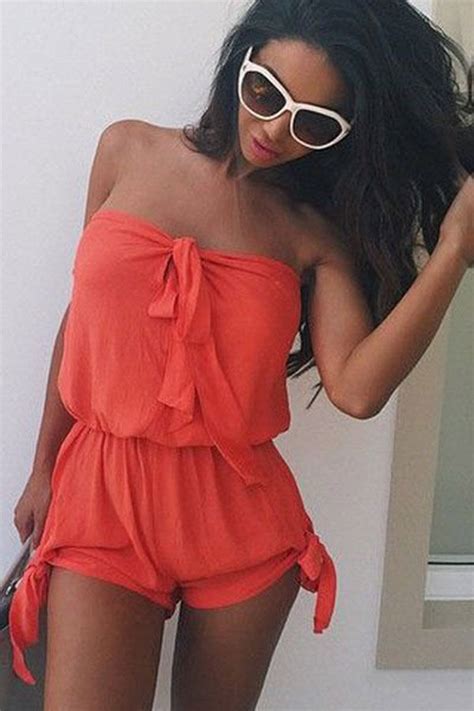hualong sexy strapless womens romper shorts online store