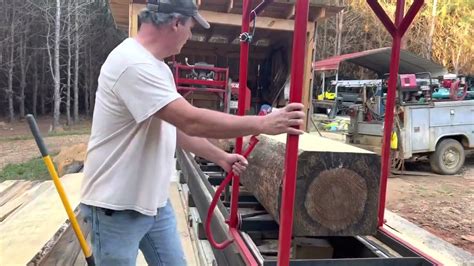 homemade log turner   sawmill youtube
