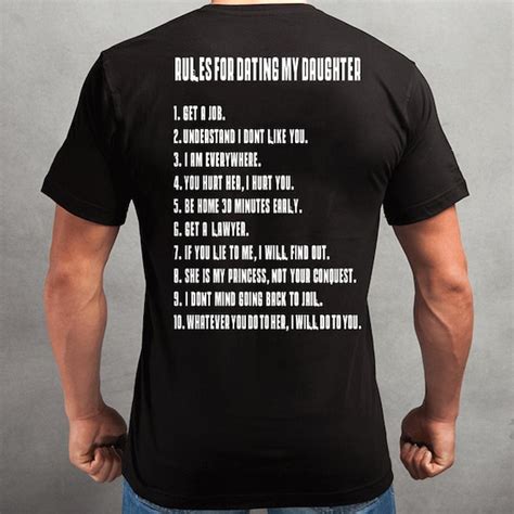 Items Similar To Rules For Dating My Daughter Shirt T Shirt Perfect