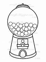 Machine Gumball Gum Coloring Template Pages Bubble Clipart Printable School Kids Cliparts Clip Drawing Glogster Chewing Colouring Color Board Heart sketch template