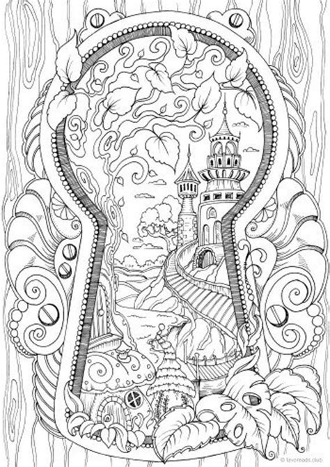keyhole printable adult coloring page from favoreads etsy canada