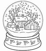 Coloring Juletegninger Snow Ausmalen Jule Tegninger Malvorlagen Kerst Globes Printe Ut Kostenlos Merry Ler Kidsworksheetfun sketch template