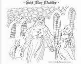 Mary Coloring Mackillop St Saint Catholic Pages Kids Feast August Cross 8th Catholicplayground Colour Drawing Playground Clipart Benedict Saints Color sketch template