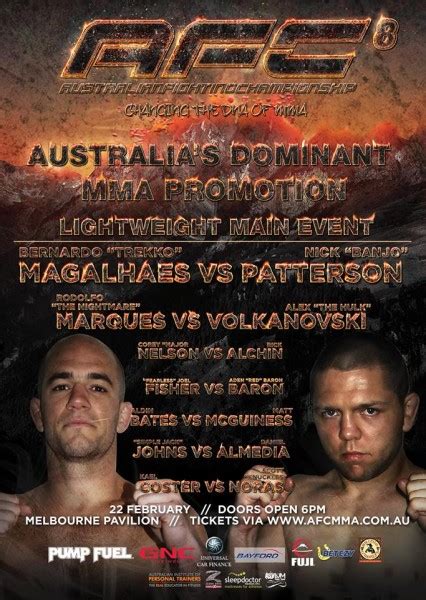 australian fighting championship  preview