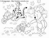 Coloring Thanksgiving Pooh Winnie Disney Pages Clipart Fall Family Cute Kids Miracle Timeless Activities Crafts Friends Clipground sketch template