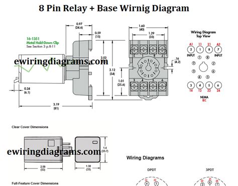 pin relay base wiring diagram dpdt relay diagram electrical wiring diagrams platform