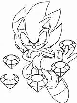 Sonic Coloring Printable Diamonds Hedgehog Pages Kids Sheet Categories Book Cartoon sketch template