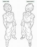 Gohan Coloring Pages Ssj2 Mystic Lineart Drawing Naruttebayo67 Teen Getcolorings Print Drawings Deviantart Color Printable Template sketch template