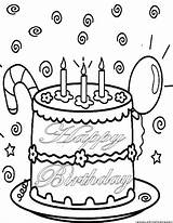 Occasions Birthday Coloring Pages sketch template