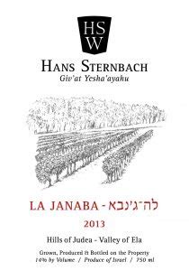 janaba red hans sternbach winery