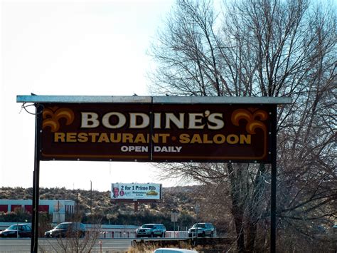 bodines restaurant sign photo details  western nevada historic