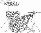 Coloring Pages Music Musical Printable Adult Drum Band Mandala Notes Instruments Set Sheets Drums Mandolin Adults Getcolorings Bass Double Colouring sketch template