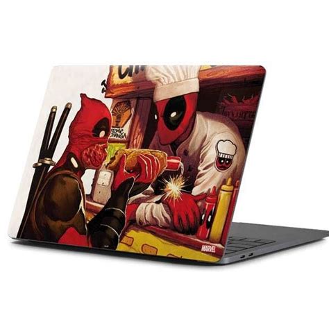 personalize  laptop   marvel deadpool chimichangas laptop skin  premium marvel