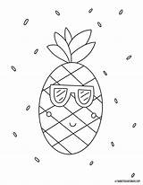 Pineapple sketch template