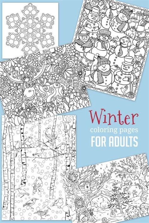 christmas winter coloring pages  kids  color  winter