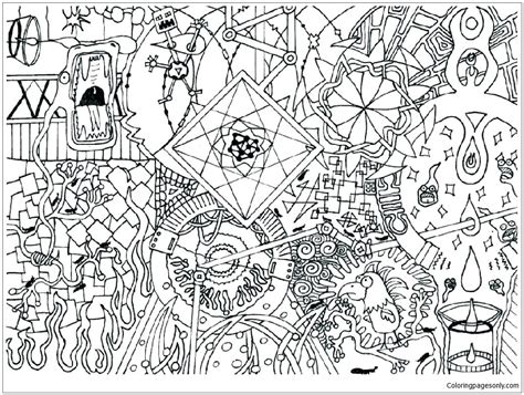 challenging coloring pages  adults