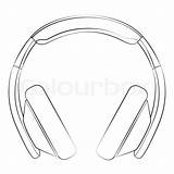 Headphone sketch template