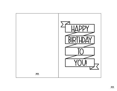 happy birthday printable cards black  white