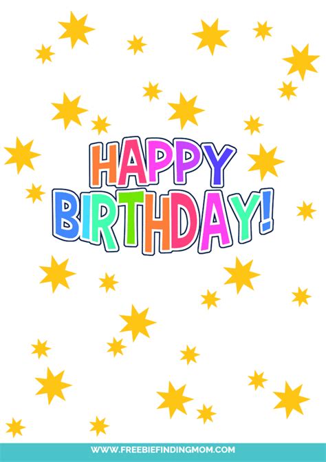 happy birthday printable sign