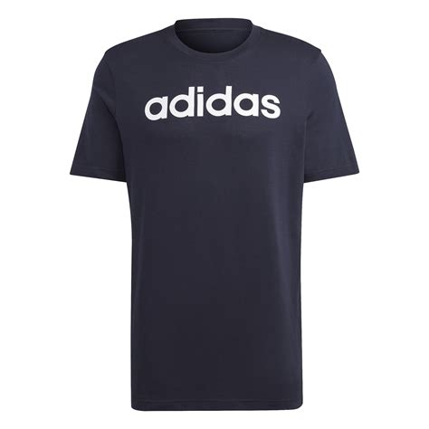 adidas adidas mens essentials linear  shirt crew neck  shirts sportsdirectcom