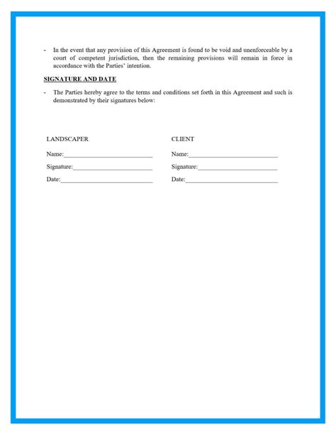 lawn service contract template