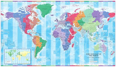 world map  time zones printable