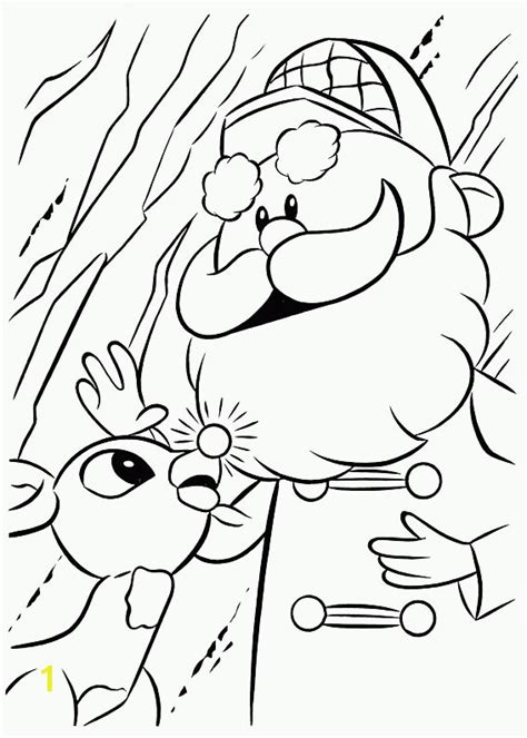 rudolph  red nosed reindeer coloring pages divyajanan