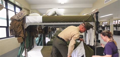 frustrated marine drill instructor teach  reporter     bed