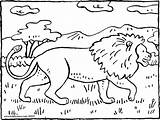 Savannah Coloring Pages Lion Colouring Nature Getdrawings Getcolorings sketch template