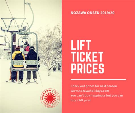 lift pass prices nozawa japan nozawa holidays