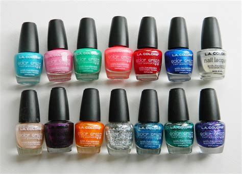 spotlight la colors nail polish review  swatches kiran reveur