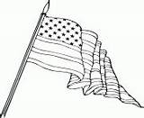 Flag Coloring Printable Pages Usa Book sketch template