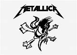 Metallica Pngwing Pngfind Pngegg Seekpng Calavera Alas sketch template