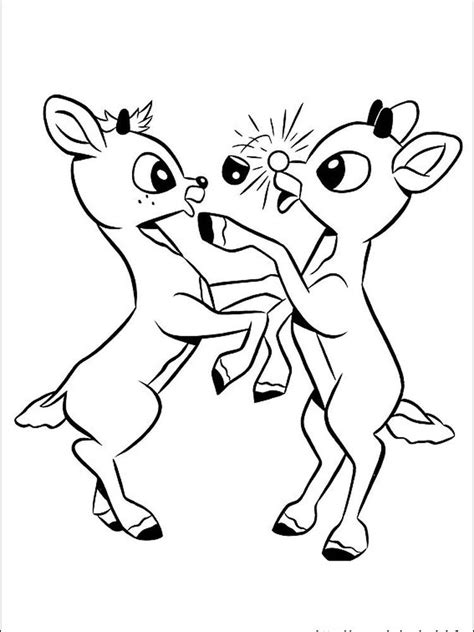 rudolph  red nosed reindeer coloring pages rudolph  red nosed