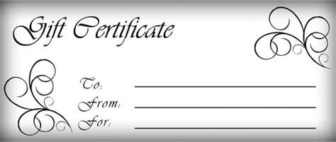 printable gift certificate templates  template business psd