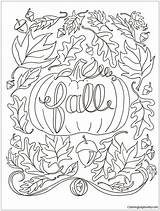 Pages Lovely Coloring Fall Color Online Adults Print sketch template