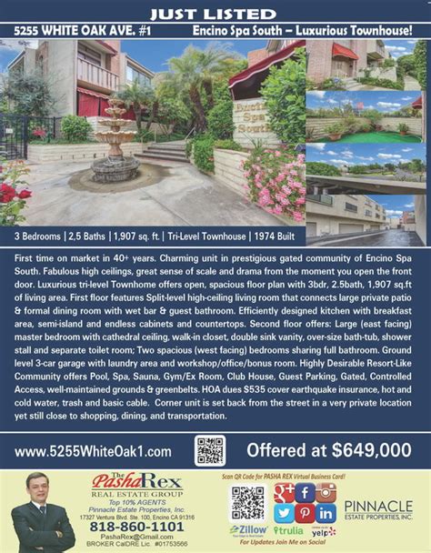 open house sunday   pm encino spa luxurious townhouse