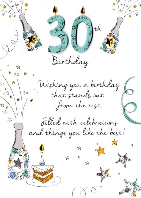 Male 30th Birthday Greeting Card Cards Love Kates