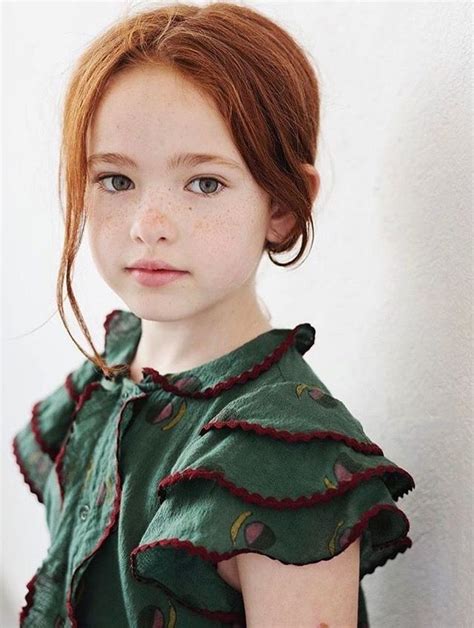 m i l k japon portrait photography of little redhead girl pretty