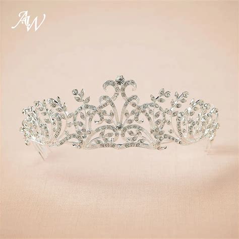 aw crystal tiara  hair comb bride princess crown hair comb ornaments queen wedding bride