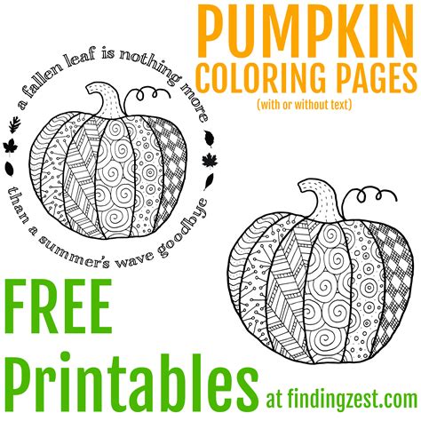 printable pumpkin coloring sheet  printable templates