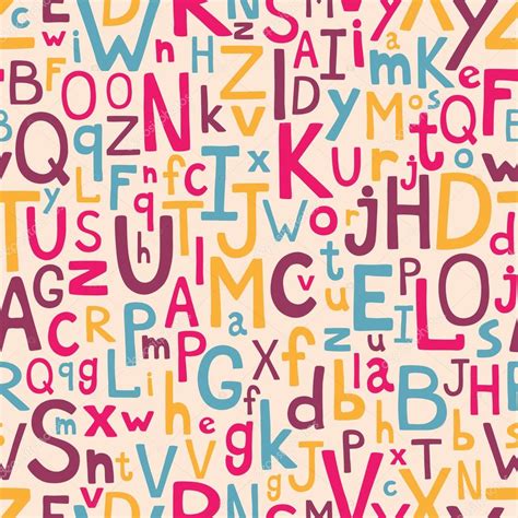 colored alphabet seamless pattern stock vector image  capolinarias