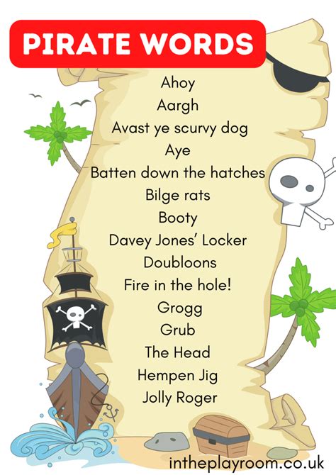 funny pirate sayings  kids   playroom