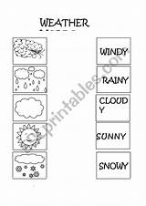 Weather Coloring Words Worksheet Worksheets Vocabulary Preview sketch template